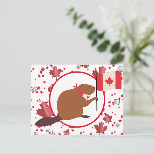 Canada Day Feestdagenkaart (Staand voorkant)