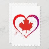 Canada Day Flat Wenskaart Feestdagenkaart (Voorkant / Achterkant)