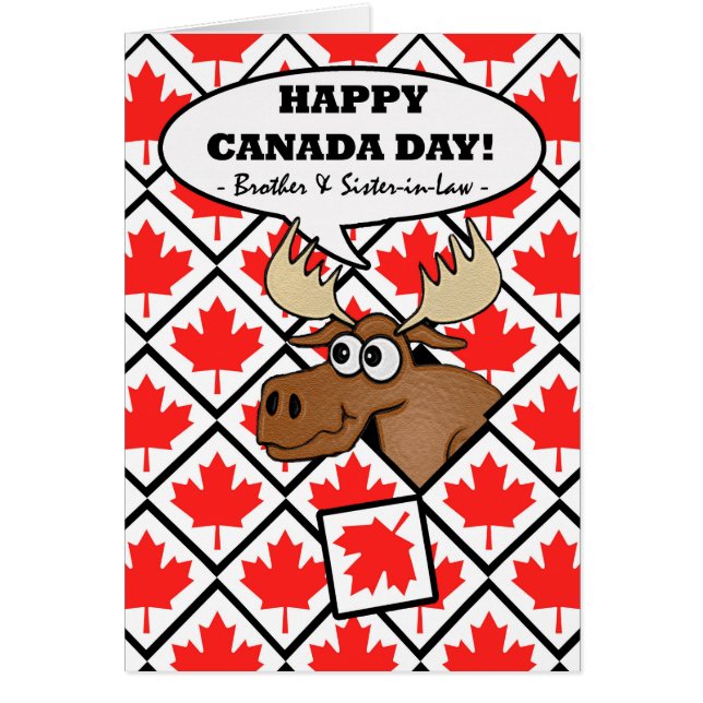 Canada Day for Brother and Sister in Law, Moose (Voorkant)