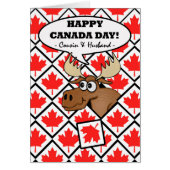 Canada Day for Cousin and Husband, Funny Moose (Voorkant)