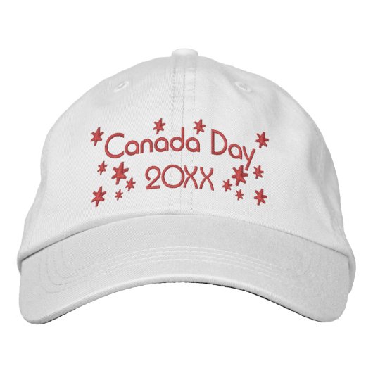 Canada Day Geborduurde Pet (Voorkant)
