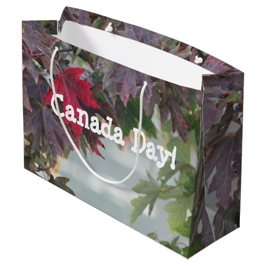 Canada Day Gift Bag Groot Cadeauzakje (Achterkant Gekanteld)