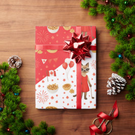 Canada Day Golf Gear voor Kattenliefhebbers Cadeaupapier