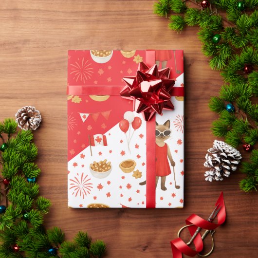 Canada Day Golf Gear voor Kattenliefhebbers Cadeaupapier (Feestdagen Geschenken)