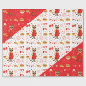 Canada Day Golf Gear voor Kattenliefhebbers Cadeaupapier (Vlak)