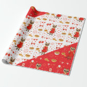 Canada Day Golf Gear voor Kattenliefhebbers Cadeaupapier (Uitgerold)