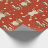 Canada Day Golf Gear voor Kattenliefhebbers Cadeaupapier (Hoek)