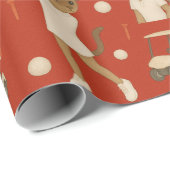 Canada Day Golf Gear voor Kattenliefhebbers Cadeaupapier (Rol Hoek)