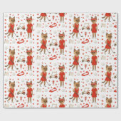 Canada Day Golf Gear voor Kattenliefhebbers Cadeaupapier (Vlak)