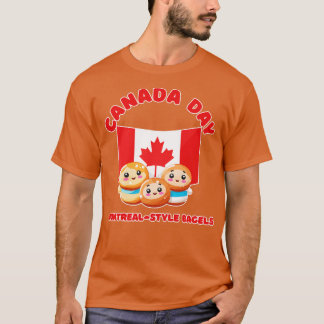 Canada Day Grappige Kawaii MontrealStyle Bagels T-shirt
