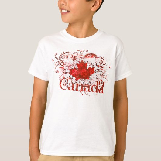 Canada Day Grungy Urban T-shirt (Voorkant)