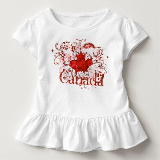 Canada Day Grungy Urban T-shirt (Voorkant)