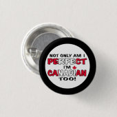 Canada Day - Im Canadian Ronde Button 3,2 Cm (Voorkant /achterkant)