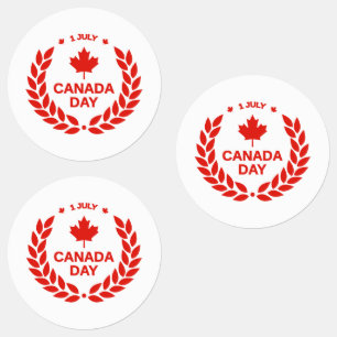 Canada Day/Juli 1ste Etiketten Labels