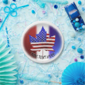 Canada Day & Juli 4th Borden Custom Paper Borden Papieren Bordje (Feest)