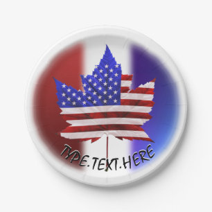 Canada Day & Juli 4th Borden Custom Paper Borden Papieren Bordje