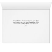 Canada Day Kaart voor boss met Moose & Flag Icon (Binenzijde Horizontaal (Onderkant))