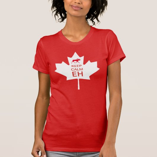 Canada Day KALM EH T-shirt (Voorkant)