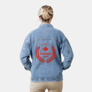 Canada Day krans denim jas Denim Jacket