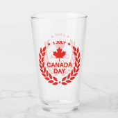 Canada Day Krans Glas Tumbler (Achterkant)