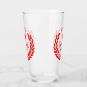 Canada Day Krans Glas Tumbler (Links)