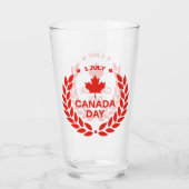 Canada Day Krans Glas Tumbler (Voorkant)