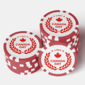 Canada Day krans poker chips (Opstapeling)