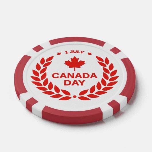 Canada Day krans poker chips (Enkel)