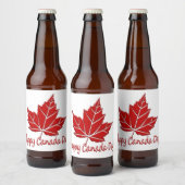 Canada Day Labels Custom Canada Liquor Bottle Bier Etiket (Flessen)