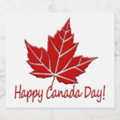 Canada Day Labels Custom Canada Liquor Bottle Bier Etiket (Enkel label)