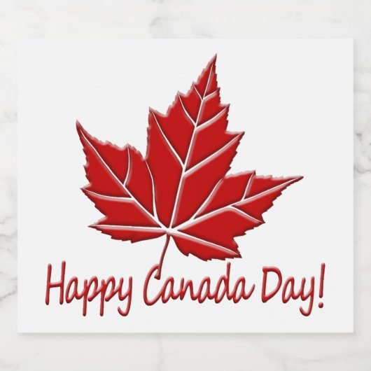 Canada Day Labels Custom Canada Liquor Bottle Bier Etiket (Enkel label)