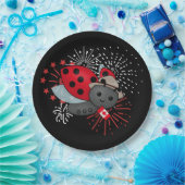 Canada Day Ladybug T-Shirt Papieren Bordje (Feest)