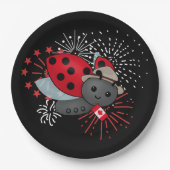 Canada Day Ladybug T-Shirt Papieren Bordje (Voorkant)