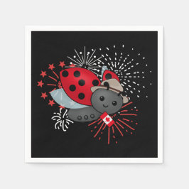 Canada Day Ladybug T-Shirt Servet