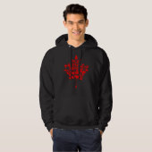 Canada Day Maple Leaf Canadian Flag Hoodie (Voorkant volledig)