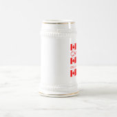 Canada Day Maple Leaf Canadian Flag Pattern Bierpul (Center)