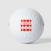 Canada Day Maple Leaf Canadian Flag Pattern Golfballen (Voorkant)
