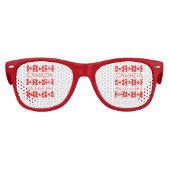 Canada Day Maple Leaf Canadian Flag Pattern Kinder Zonnebril (Voorkant)