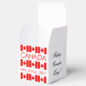 Canada Day Maple Leaf Canadian Flag Typography Bedankdoosjes (Geopend)