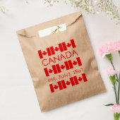Canada Day Maple Leaf Canadian Flag Typography Bedankzakje (Gezegeld)