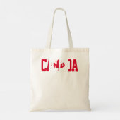 Canada Day Maple Leaf Canadian Roots American Flag Tote Bag (Achterkant)