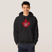Canada Day Maple Leaf Eh Team Canadian Flag Hoodie (Voorkant volledig)