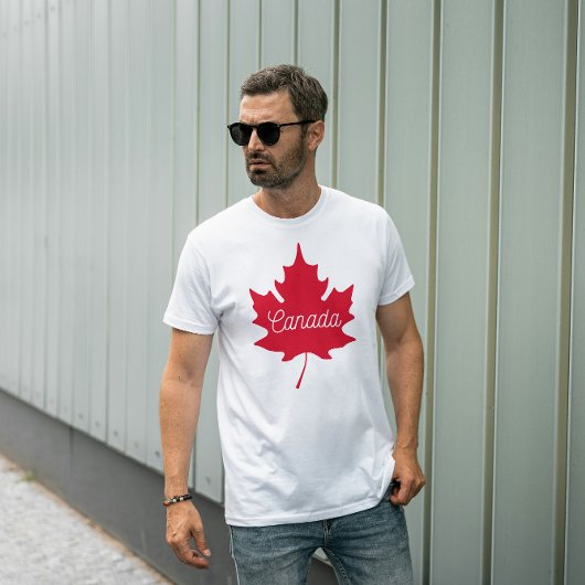 Canada Day Maple Leaf Embleem Unisex T-shirt