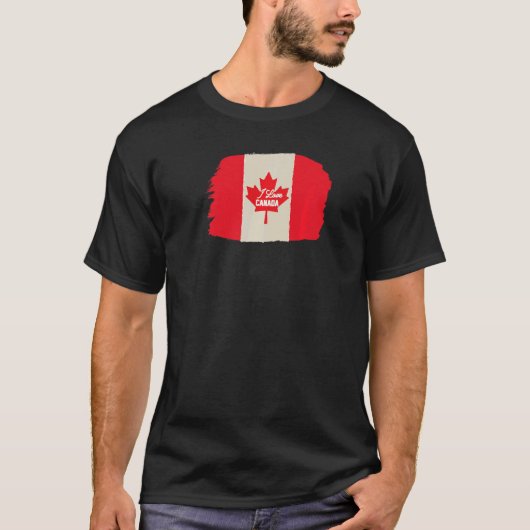 Canada Day maple leaf Flag History T-shirt (Voorkant)