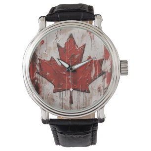 Canada Day Maple Leaf horloge