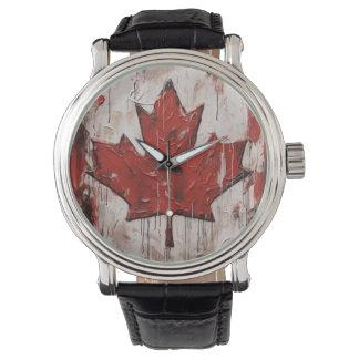 Canada Day Maple Leaf horloge