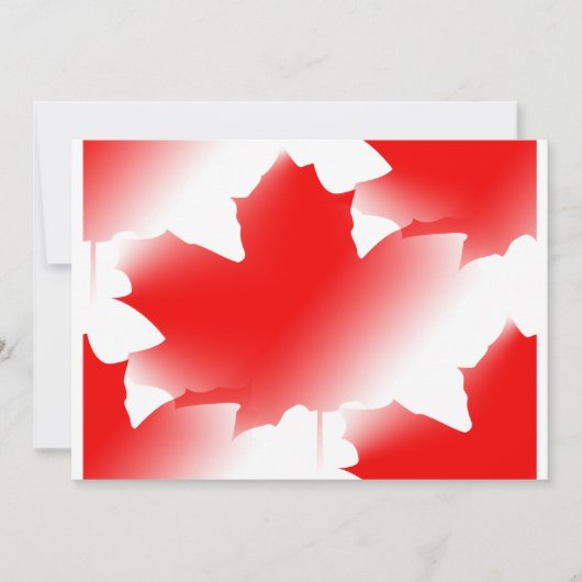 Canada Day - Maple Leaf Kaart (Voorkant)