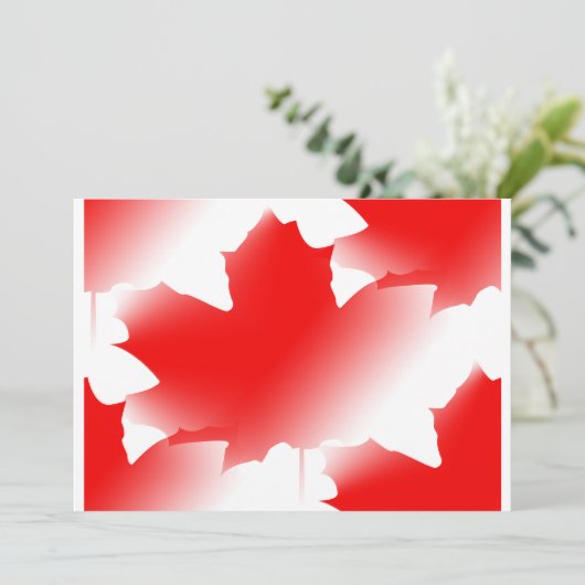 Canada Day - Maple Leaf Kaart (Staand voorkant)
