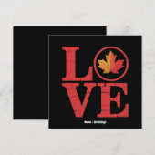 Canada Day Maple Leaf Love Flag Cool Pride Kaart (Voorkant / Achterkant)