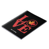 Canada Day Maple Leaf Love Flag Cool Pride Notitieboek (Linkerzijde)
